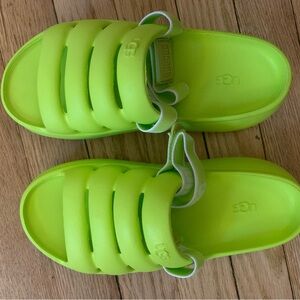 UGG Green Sandals Slip-On Comfort
